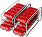 Simple Houseware Stackable Front Loading Beverage Can Dispenser Rack, Chrome - 2 Pack