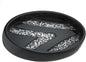 Zahari Home Sinatra Soap Dish Unique Design Stylish Bling Glass Mosaic Décor Soap Bar Holder, Black