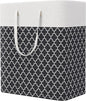 StorageRight Laundry Basket Hamper Large Collapsible Laundry Hamper with Easy Carry Handles，Freestanding Clothes Hampers for Laundry, Bedroom, Dorm, Clothes, Towels, 100L, Clover Black