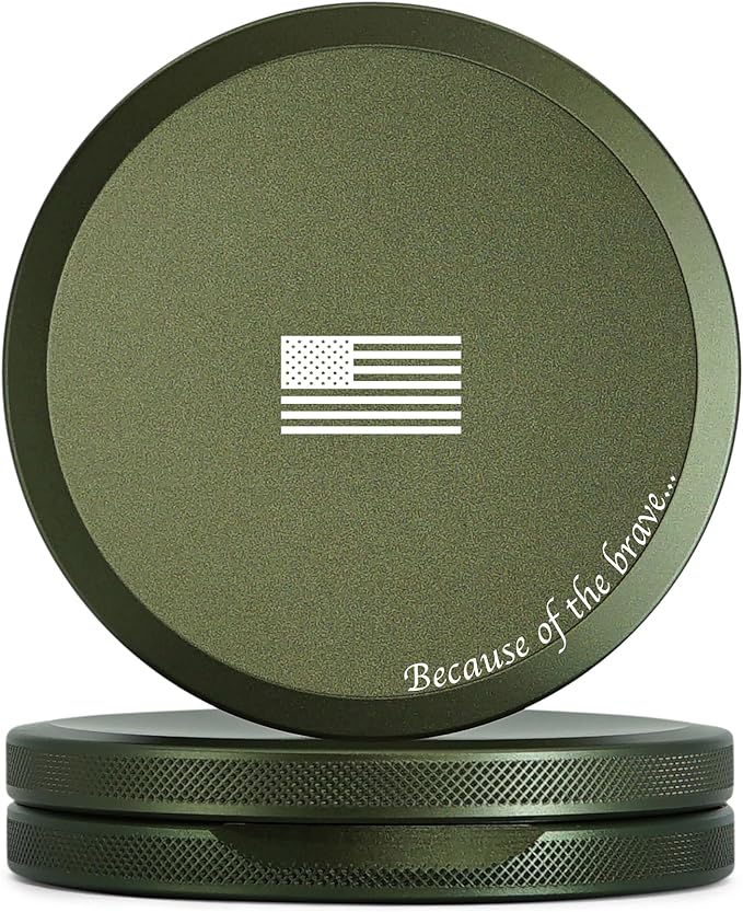 Metal Pouch Can | Slim Aluminum Container for Pouches | Airtight O-Ring Moisture & Odor Proof EDC Pocket Tin | Insignia Edition (Slim, Forest Green)