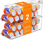 SCAVATA 2 Pack Soda Can Organizer for Refrigerator, Stackable Canned Food Pop Cans Container Can Holder Dispenser with Lid for Fridge Rack Freezer, Clear Storage Bins-Holds 12 Cans Each (Clear)