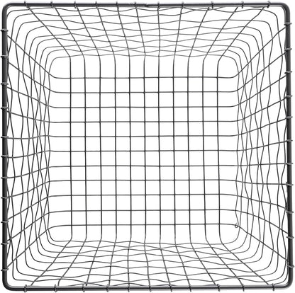 G.E.T. WB-305-MG Heavy Duty Iron Wire Utility Storage Bin/Basket, Square, 11" x 11" x 8"