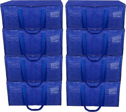 Storage Totes Moving bags, 8 Pack, College Packing Bags For Moving Clothes, Extra Large Storage Totes, Moving Supplies For Space Saving And Packing