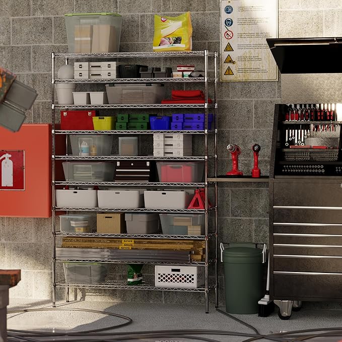 14" Deep x 54" Wide x 86" Height x Wire Shelving Kit | 10-Tier | NSF Commercial Storage Rack Unit