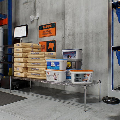 24" Deep x 72" Wide x 14" Height Wire Shelving Kit | 1-Tier | NSF Commercial Storage Rack Unit