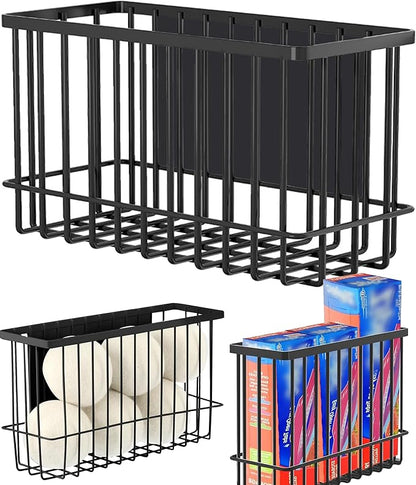 Buyyyit Laundry Room Organization & Storage Magnetic Basket Shelf Dryer Ball Lint Bin File Holder Container for Fridge & Washer