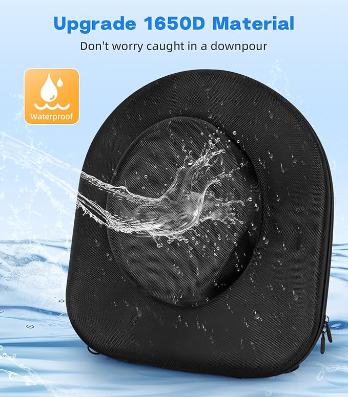 Hat Box for Travel Waterproof Hat Travel Case Crush Proof Hat Can Storage for Fedora, Panama, Tweed Hats, Hat Holder, Hat Carrier for Travel Black Men's Western Gifts