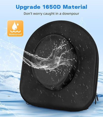 Hat Box for Travel Waterproof Hat Travel Case Crush Proof Hat Can Storage for Fedora, Panama, Tweed Hats, Hat Holder, Hat Carrier for Travel Black Men's Western Gifts