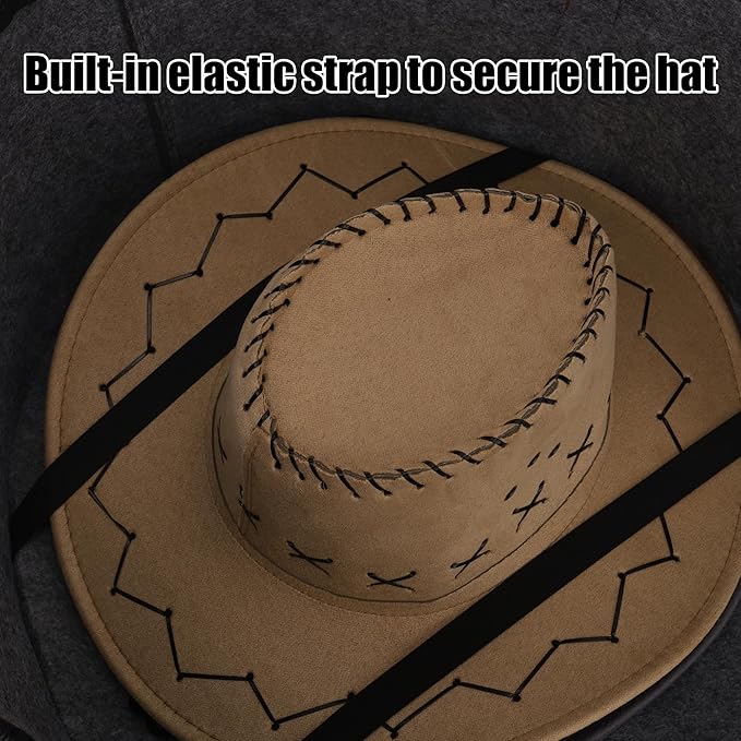 Veki Hat Organizer, Hat Box for Women Storage, Large Clear Felt Hats Box, Wide Brim Cowboy Hats Storage Boxes for Men, Round Brim Cap Boxes With Dustproof Lid for Travel and Wardrobe (Grey)