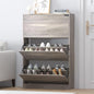 Shoe Storage Cabinet for Entryway, Grey Shoe Cabinet with 3 Flip Drawers, Hidden Shoes Rack Freestanding Storage Organizer for Entryway,Closet, Living Room,Hallway 47.24"H × 31.50"W × 9.44"D