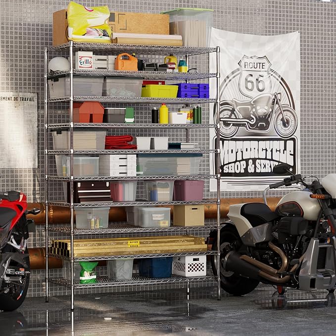 24" Deep x 54" Wide x 86" Height Wire Shelving Kit | 10-Tier | NSF Commercial Storage Rack Unit