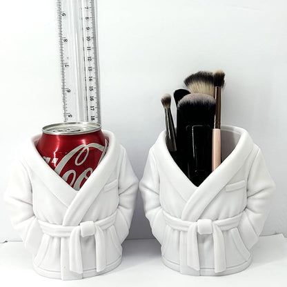Bathrobe can holder for Beer & Soda, 1pc 4.75" 3D Printed Bath Robe Can Holder, Unique Beer Holder, Spa Day Novelty Gift, Housewarming Present NO CAN or BRUSHES INCLUDED