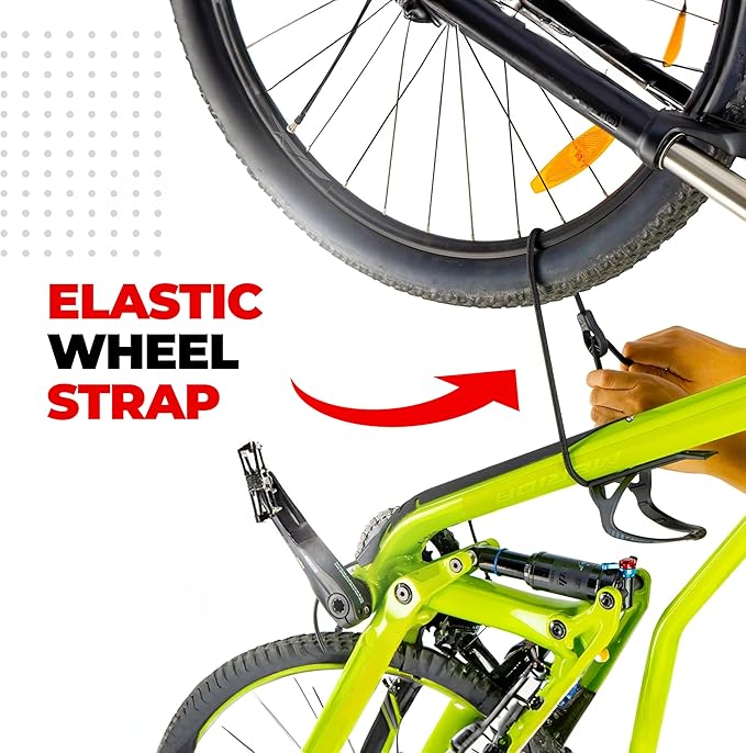 PRO BIKE TOOL Vertical Upright Bicycle Floor Stand - Freestanding Indoor Bike Storage Rack for Garage or Apartment - No Drill - Compatible with Tire Widths of up to 2.3" and Wheel Sizes up to 29"
