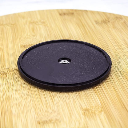 TB Home Lazy Susan Organizer for Cabinet, Pantry or Tabletop – 14" Bamboo Turntable for Kitchen, Counter or Spice Rack Storage