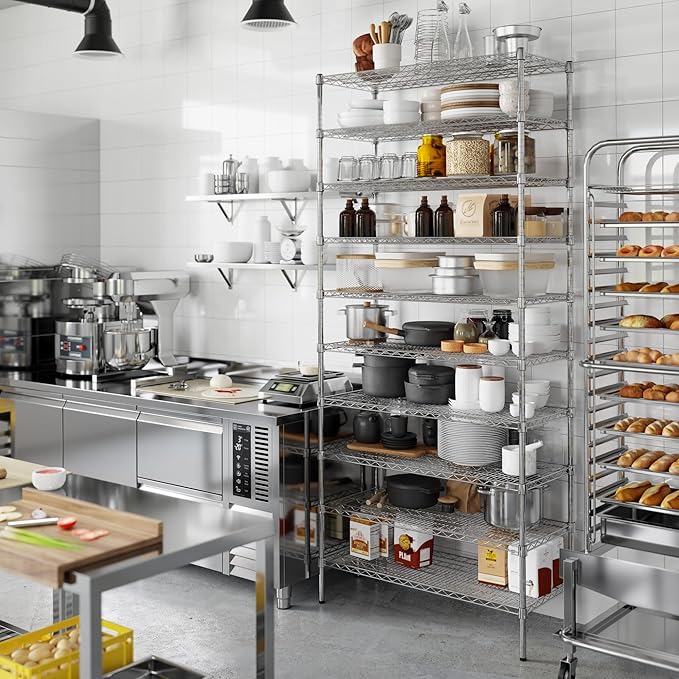 18" Deep x 42" Wide x 96" Height Wire Shelving Kit | 10-Tier | NSF Commercial Storage Rack Unit