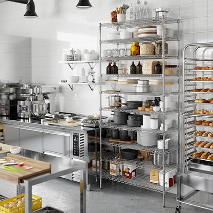 18" Deep x 42" Wide x 96" Height Wire Shelving Kit | 10-Tier | NSF Commercial Storage Rack Unit