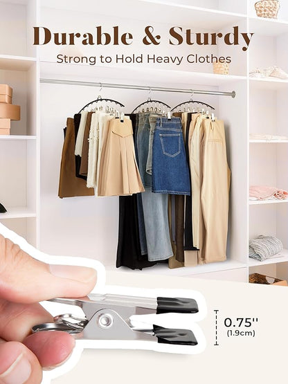 HOUSE DAY Bra Hangers 2 Pack & Legging Organizer 2 Pack w/20 Clips Holds 20 Leggings