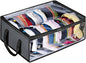Hat Organizer for Baseball Caps, Non-Woven Wide Hat Storage Box with Handle, Large Hat Racks Holder for Bedroom Closet (Grey)