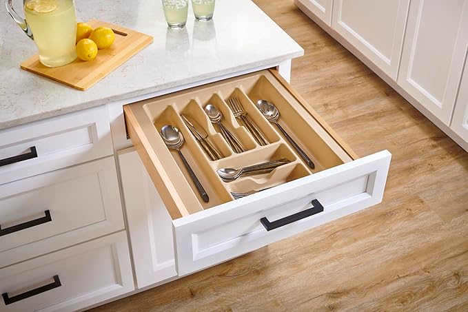 Rev-A-Shelf - CT-3A-52 - Large Almond Cutlery Tray Drawer Insert