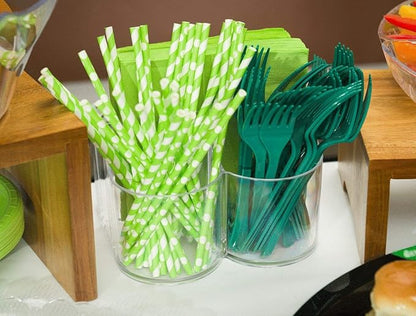 Lillian Tablesettings Cutlery Caddy Organizer 5 Compartment - Silverware Organizer & Napkin Holder - Clear, 1 Pack
