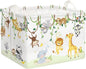 Clastyle Vine Woodland Animal Baby Basket Stuffers Toddler Gift Toy Chest Box Bin Organizer Nursery Room Decor Rectangle Elephant Giraffe Lion Clothes Book Storage Basket