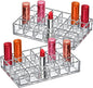 Amazing Abby - Allure - 2-Pack 24-Slot Acrylic Lipstick Organizer, Lipstick Holder, Lip Gloss Holder, Cosmetic Storage Display, Perfect Storage Solution for Drawer and Vanity (Slot Size: 1.0" x 1.0")