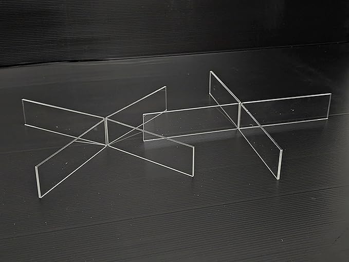 GlamoureBox Clear Acrylic Cosmetic Cube Organizer Makeup Case 7 Drawer A7R
