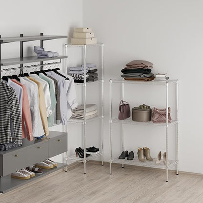 18" Deep x 36" Wide x 54" Height Wire Shelving Kit | 3-Tier | NSF Commercial Storage Rack Unit