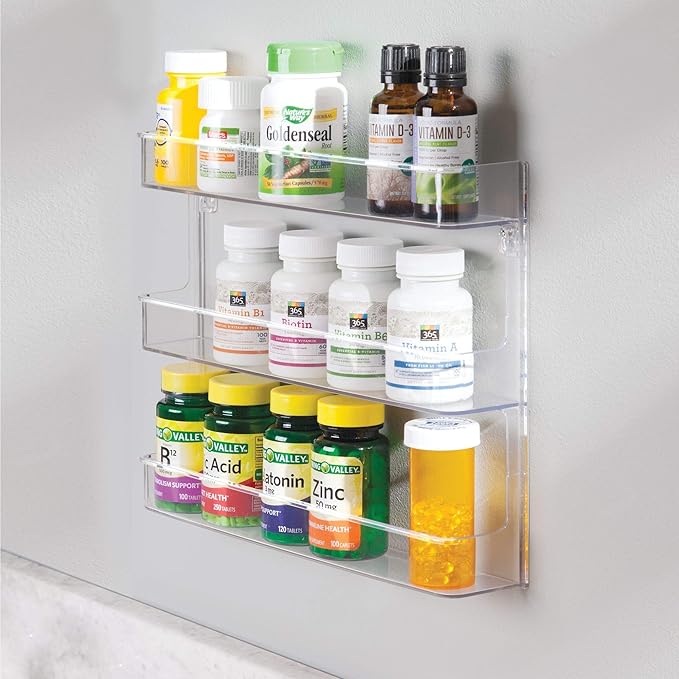iDesign Hanging Nail Polish & Cosmetics Organizer, The Clarity Collection – 8.78" x 2.02" x 11.07", Clear