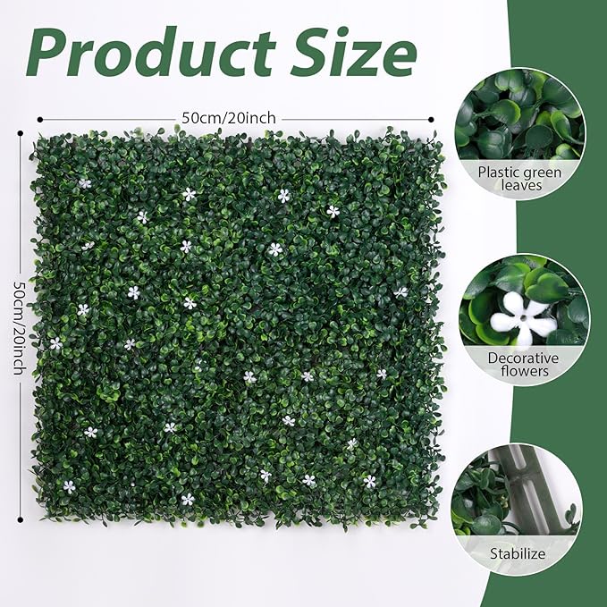 SNOWSTAR Green Grass Claw Clip Organizer Holder,Claw Clip Holder and Storage Decoration,20*20 inch Hair Clip Organizer Grass Greenery Stand for Women and Girl,Hair Clips Decor Display for Wall Green