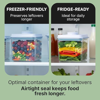 Bop Top Airtight Food Storage Containers with Lid 7 Cups / 57 oz | Kitchen Canister Sets | Air Tight Pantry Container| Pop Top Dry Food Storage Containers for Snacks, Sugar, Flour, Baking, Pasta