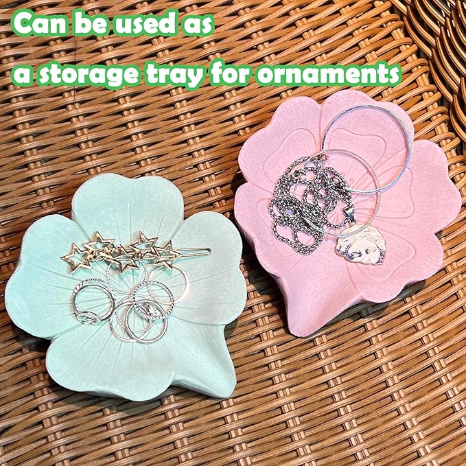 Soap Dish Soap Holder Self-Draining Soap Dish, Resin Bar Soap Holder, Lucky Four-Leaf Clover Shape Soap Tray Soap Saver for Bathroom,Kitchen,Sink,Bathtub, Easy Cleaning and Keep Dry