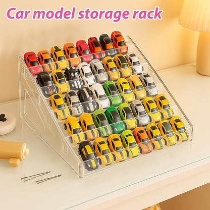 2 Pack Nail Polish Organizer 5 Layers Sunglass Acrylic Display Rack Eyeglasses Storage Essential Oils Holder Makeup Organizer No Tool Needed Assembly, Clear