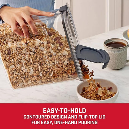 BEN & JANE Made in the USA Brilliance 18-Cup Cereal Pantry Storage, BPA Free Plastic, Stain and Odor Resistant - 2 Pack