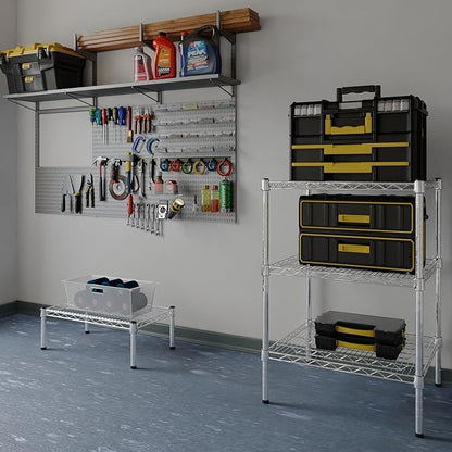 21" Deep x 24" Wide x 34" Height Wire Shelving Kit | 3-Tier | NSF Commercial Storage Rack Unit