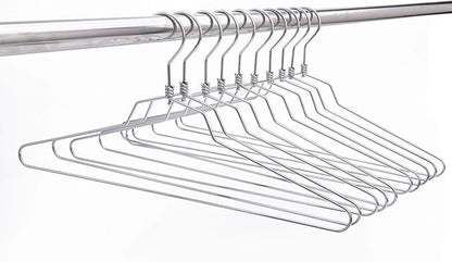 Quality Metal Hangers, 100-Pack, Swivel Hook, Stainless Steel Heavy Duty Wire Clothes Hangers, Heavy-Duty Clothes, Jacket, Shirt, Pants, Suit Hangers (100, Standard - 17" inch)