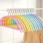 14 Pack Clothes Hangers, Curved No Shoulder Bump Sweater Hangers, Multi-Color Non-Slip Space Saving Heavy Duty Metal Hangers for Closet, Shirts, Pants, Coats, Jackets & Suits