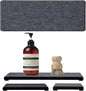 3PCS Water Absorbing Soap Dish Sponge Holder, Diatomite Stone Drying Tray Mat Sink Caddy for Kitchen Counter & Bathroom, Small Stone Bath Mat Faucet Accessories Organizer Protector,Dark Gray,9"x 3.5"