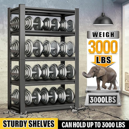 73" H|47.3" W All-Metal Garage Shelving Unit and Storage-Easy Assembly Shelves 5-Tier Rack|Heavy-Duty Adjustable Shelf|Steel Shelves for Industrial,Warehouse,Basement