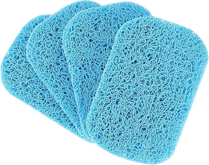 15 Piece Soap Saver,Soap Lift Pad Mat for Bathroom,Soap Dish and Soap Holder Accessory,Blue