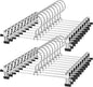 NORTHERN BROTHERS Pants Hangers with Clips, Heavy Duty 20 Pack, Adjustable Metal Pants Hanger, Skirt Hangers for Women Space Saving Hangers for Jeans Closet Organizers and Storage