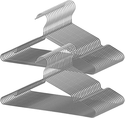 AUV Hangers, Non-slip PVC Special Rubber Treatment, Set of 30 Pieces Laundry Hanger (gray)
