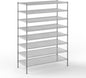 24" Deep x 54" Wide x 74" Height Wire Shelving Kit | 8-Tier | NSF Commercial Storage Rack Unit