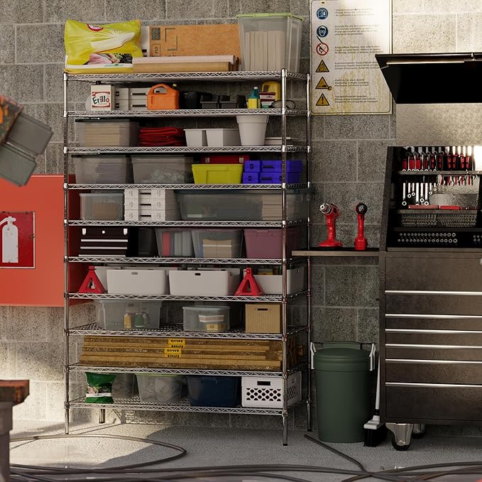 24" Deep x 54" Wide x 86" Height Wire Shelving Kit | 10-Tier | NSF Commercial Storage Rack Unit