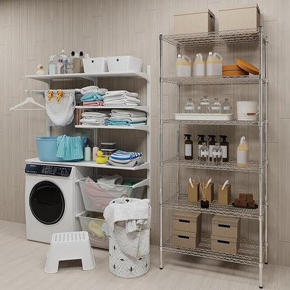 21" Deep x 36" Wide x 74" Height Wire Shelving Kit | 6-Tier | NSF Commercial Storage Rack Unit