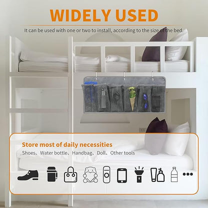 RVZONE RV Shoe Pockets 10 Pockets & 6 Pockets Heavy Hanging Bedside Storage Organizer with Sturdy Hooks Storage Pockets Hangs on bed for Shoes Toys and Tool Accessories