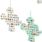 Hanging Brooch Pin Organizer Enamel Pin Display Cute Cartoon Shape Brooch Pin Display Storage Holder for Brooch Pin(Without Accessories ) (beige+green)