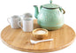 TB Home Lazy Susan Organizer for Cabinet, Pantry or Tabletop – 14" Bamboo Turntable for Kitchen, Counter or Spice Rack Storage