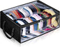 AOODA Wide Hat Storage for Baseball Caps, Large Capacity Hat Organizer for Closet Cap Holder Holds up to 40 Snapbacks, Black