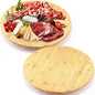 Nitial 2 Pack Bamboo Wood Lazy Susan Rotating Turntable Organizer Wooden Charcuterie Board Cheese Board Turntable for Dining Table Kitchen Cabinet Countertop Pantry Storage (20 Inch)